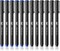 Felt Tip Pens, Pack of 12, Black & Blue, Fast Dry, Fine Point Pens Black Felt Tip Pens, Bible Journaling Pens, Felt Pens, Planner Markers, Pens for Journaling, Colored Pen, Colorful Pens